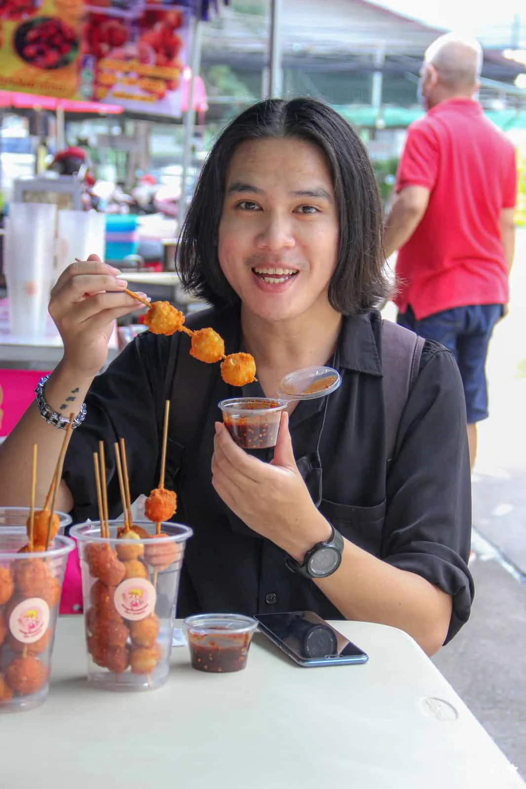 แนนลูกชิ้นทอดกรอบ-ชุบแป้งทอด