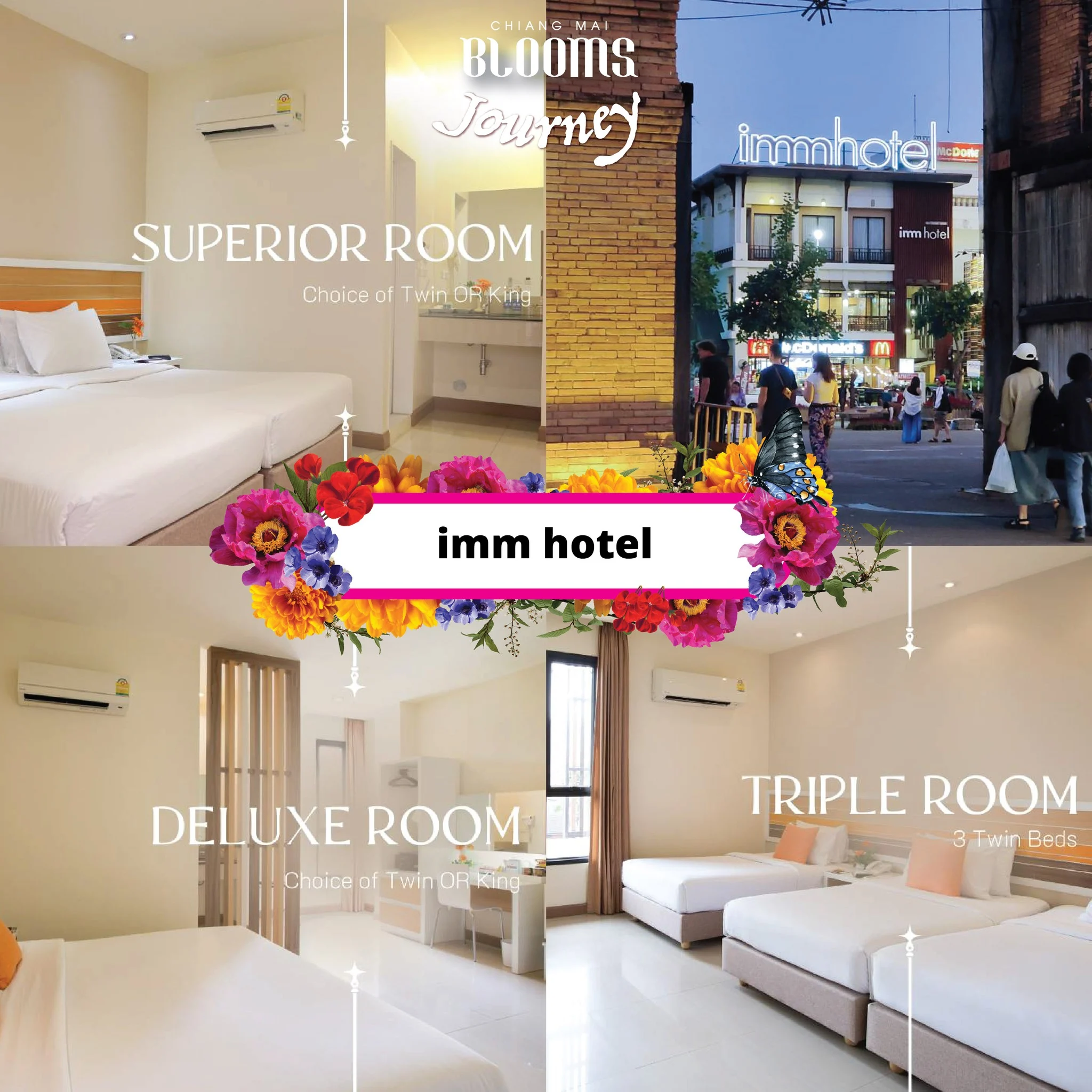 Chiang Mai Blooms Journey ดีลเด็ดที่พัก โรงแรมเชียงใหม่
